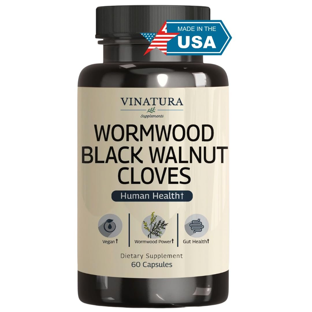 VINATURA Wormwood Black Walnut Clove Capsules