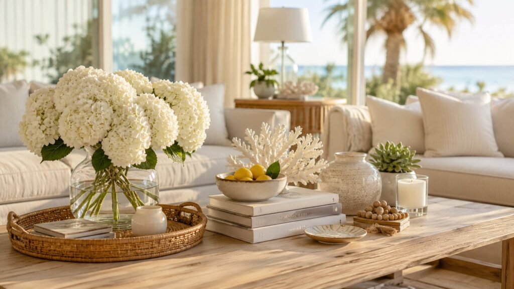 16 Bright and Airy Summer Coffee Table Decor Ideas