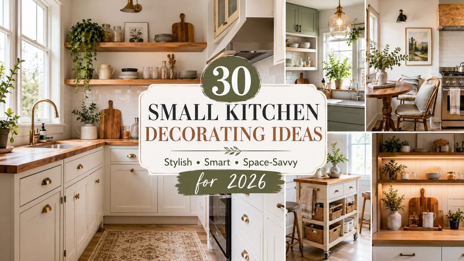 20 Small Kitchen Decorating Ideas That Make Tiny Spaces Look Bigger