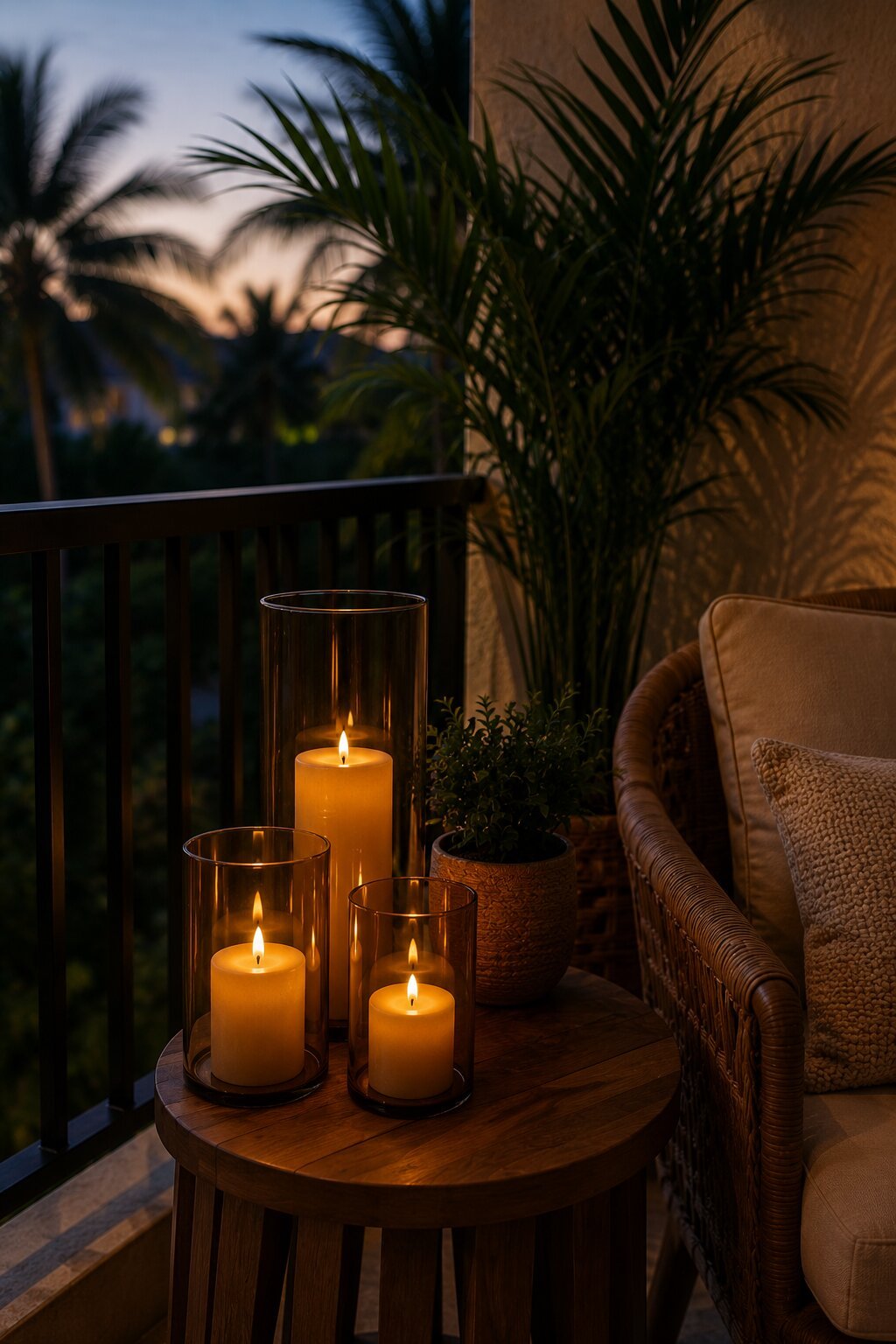 Flameless or Outdoor-Safe Candles