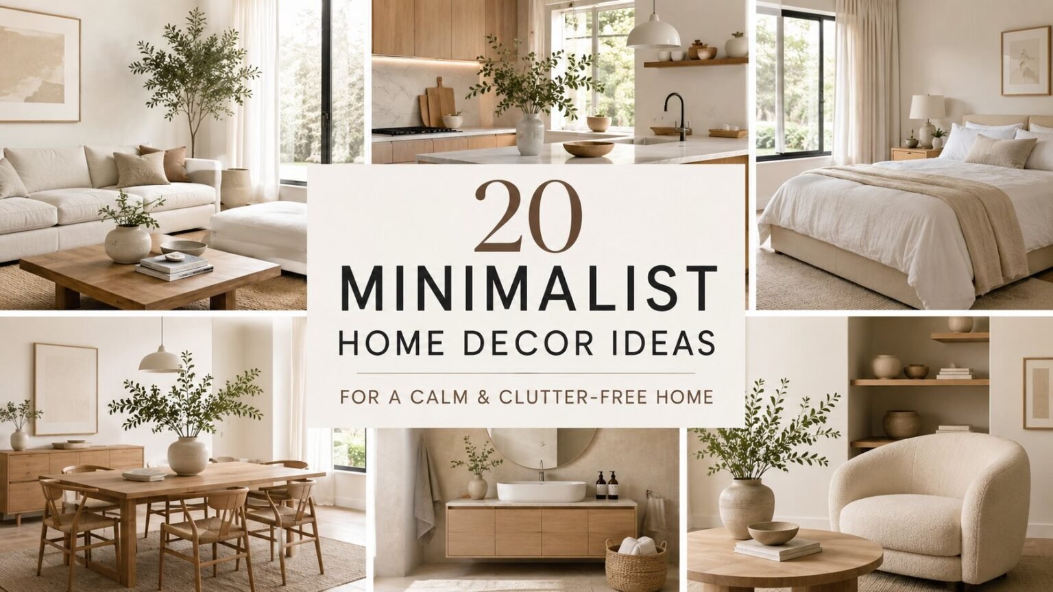 20 Minimalist Home Decor Ideas for a Peaceful, Clutter-Free, and Beautiful Home in 2026 Minimalist Home Decor Ideas