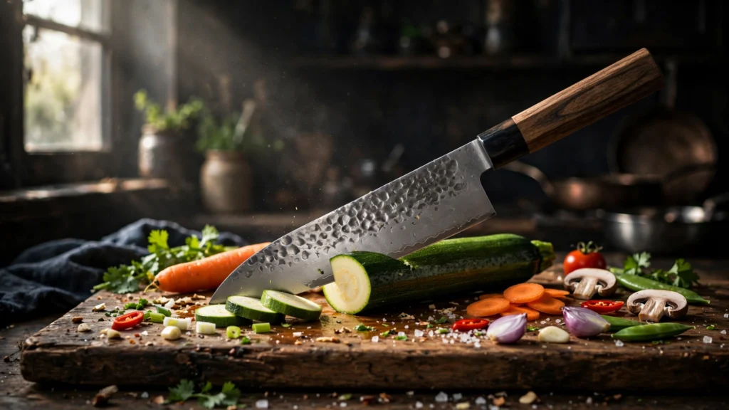 imarku Knife Review: The Budget Damascus Chef Knife (2026) imarku 8-inch Damascus chef knife review featured image