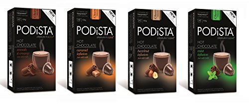 PODiSTA Hot Chocolate Variety Pack 40 pods