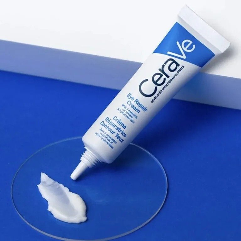 CeraVe Eye Repair Cream tube — 0.5 oz under eye cream for puffiness and bags