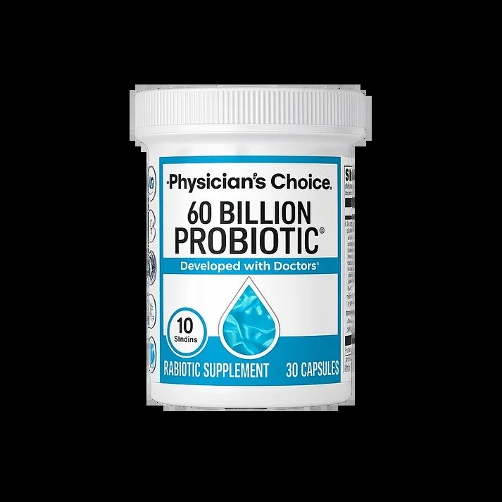 Physician’s Choice Probiotics 60 billion CFU bottle with 10 strains