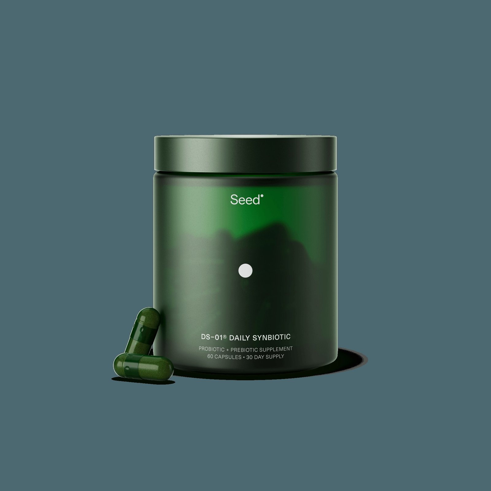 Seed DS-01 Daily Synbiotic jar with capsules