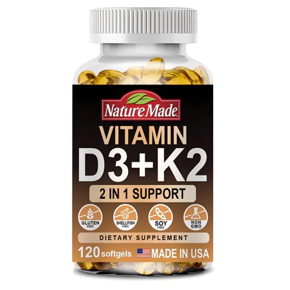 Nature Made Vitamin D3 K2 supplement