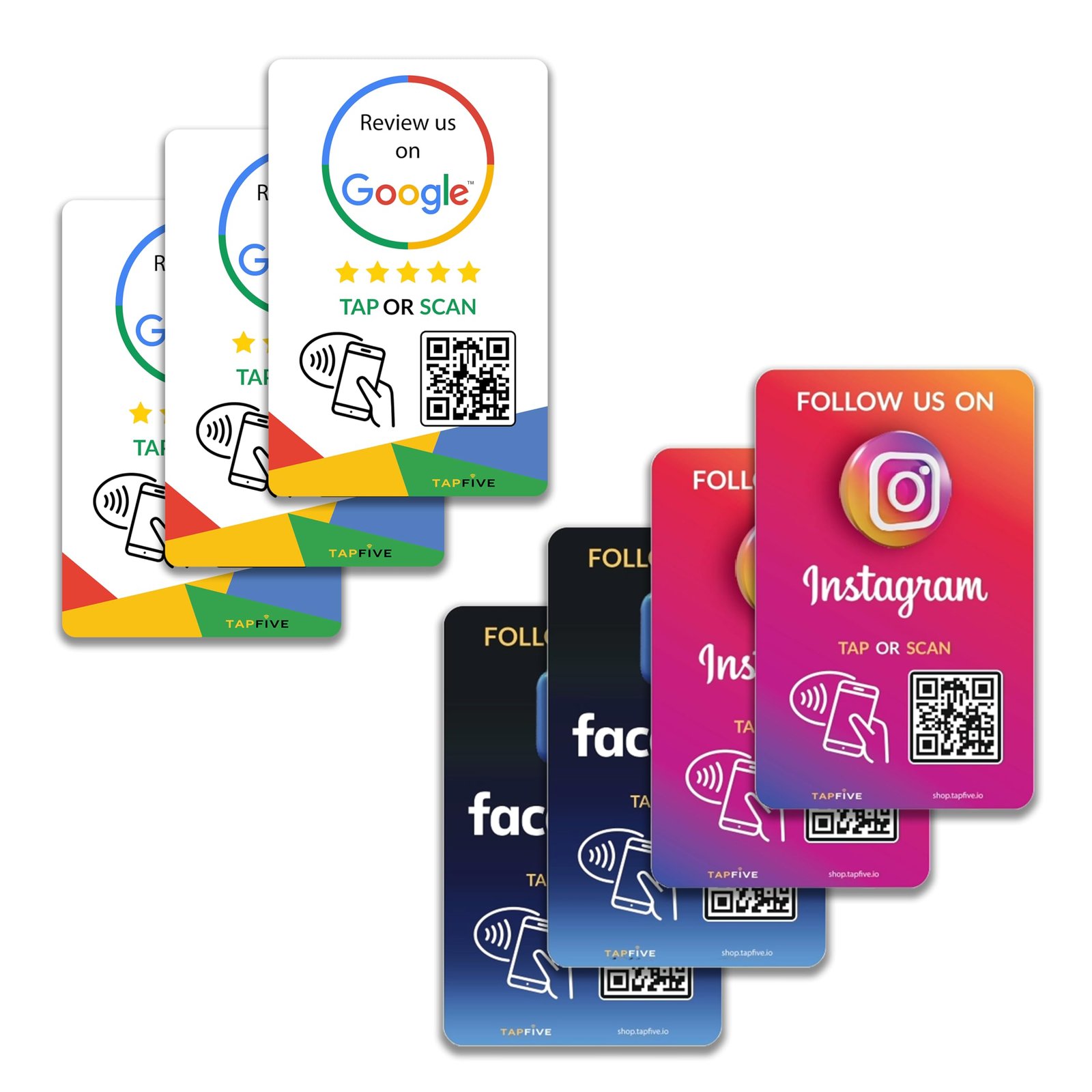 TapFive Google Review Tap Cards social bundle