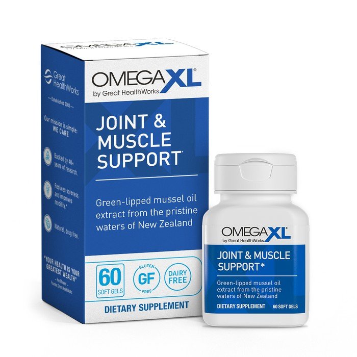 OmegaXL Joint Support Supplement, Green Lipped Mussel Oil, 300 Count