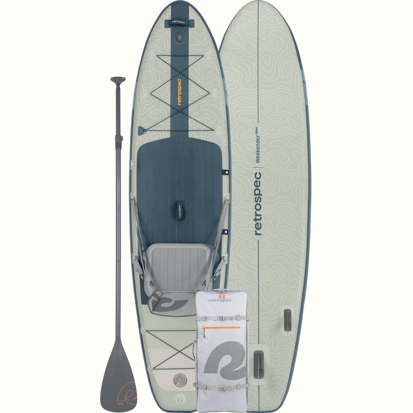 Retrospec Weekender Plus 10'6 Inflatable Paddle Board Kayak Hybrid