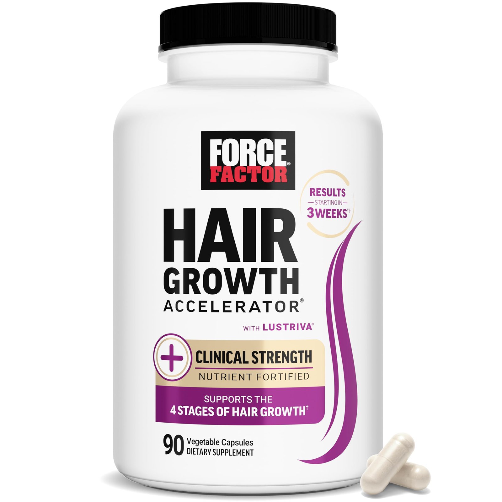 Force Factor Hair Growth Accelerator Capsules