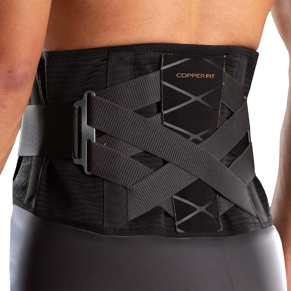 Copper Fit X-Back Brace for Lower Back Pain (S/M)