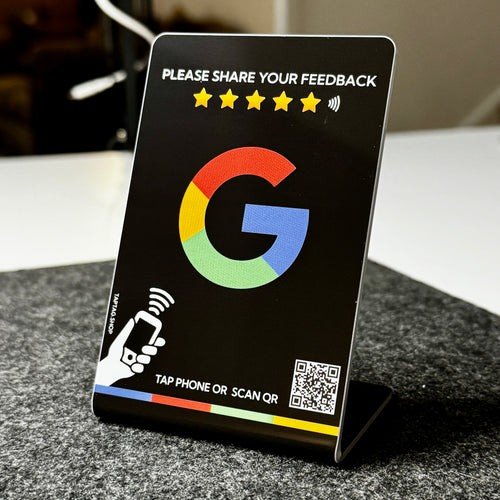 ScanAndBuyWall QR plus NFC Review Stand
