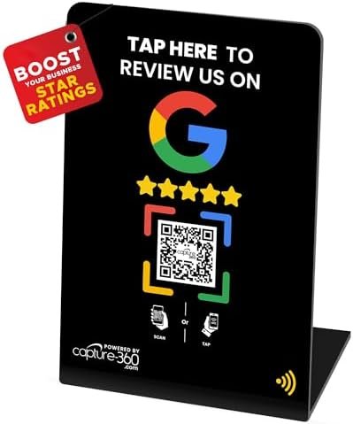 Capture 360 Google Review NFC Tap Stand