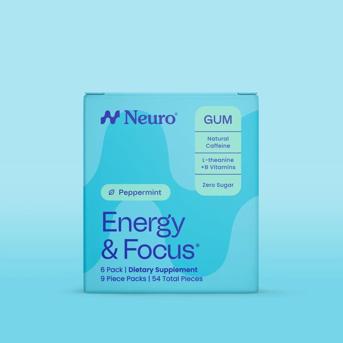 Neuro Energy & Focus Gum, Cinnamon, 54ct