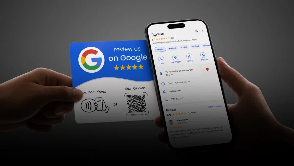 Google Review Tap Cards (3-Pack) by TapFive