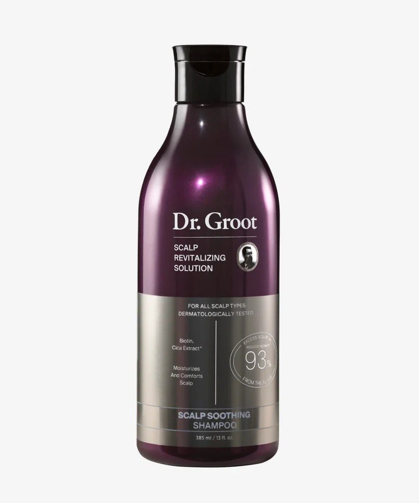 Dr. Groot Scalp Soothing Shampoo with Biotin, Centella (Cica) and Prebiotics, 385ml
